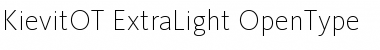 Download KievitOT-ExtraLight Font Download KievitOT-ExtraLight Font