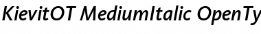 Download KievitOT-MediumItalic Font Download KievitOT-MediumItalic Font