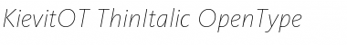 Download KievitOT-ThinItalic Font Download KievitOT-ThinItalic Font