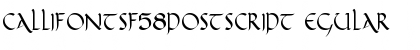Download CallifontsF58PostScript Font Download CallifontsF58PostScript Font