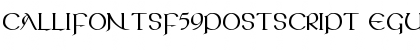 Download CallifontsF59PostScript Font Download CallifontsF59PostScript Font