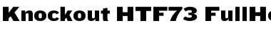 Knockout HTF73-FullHeviweight Font