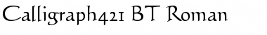 Download Calligraph421 BT Font Download Calligraph421 BT Font