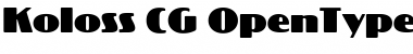 Download Koloss CG Font Download Koloss CG Font