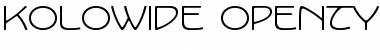 Download KoloWide Font Download KoloWide Font