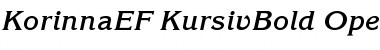 Download KorinnaEF-KursivBold Font Download KorinnaEF-KursivBold Font