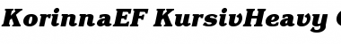 Download KorinnaEF-KursivHeavy Font Download KorinnaEF-KursivHeavy Font