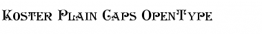 Download Koster Plain Caps Font Download Koster Plain Caps Font