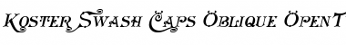 Download Koster Swash Caps Oblique Font Download Koster Swash Caps Oblique Font