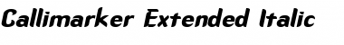 Download CallimarkerExtended Font Download CallimarkerExtended Font