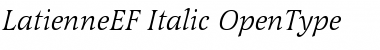 Download LatienneEF-Italic Font Download LatienneEF-Italic Font
