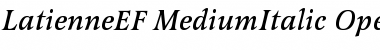 Download LatienneEF-MediumItalic Font Download LatienneEF-MediumItalic Font