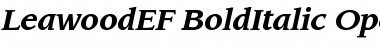 Download LeawoodEF-BoldItalic Font Download LeawoodEF-BoldItalic Font