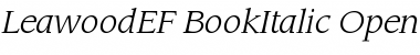 Download LeawoodEF-BookItalic Font Download LeawoodEF-BookItalic Font