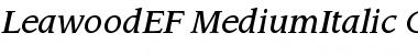 Download LeawoodEF-MediumItalic Font Download LeawoodEF-MediumItalic Font