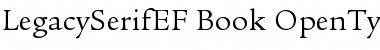 Download LegacySerifEF Font Download LegacySerifEF Font