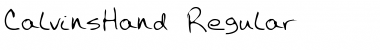 Download CalvinsHand Font Download CalvinsHand Font