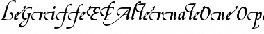 Download LeGriffeEF-AlternateOne Font Download LeGriffeEF-AlternateOne Font