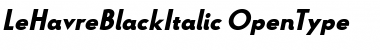 Download Le Havre Black Italic Font Download Le Havre Black Italic Font