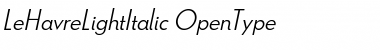Download Le Havre Light Italic Font Download Le Havre Light Italic Font
