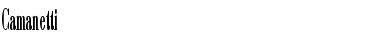 Download Camanetti Font Download Camanetti Font