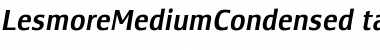 Download LesmoreMediumCondensedItalic Font Download LesmoreMediumCondensedItalic Font