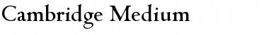 Download Cambridge-Medium Font Download Cambridge-Medium Font
