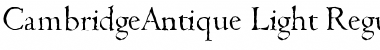 Download CambridgeAntique-Light Font Download CambridgeAntique-Light Font