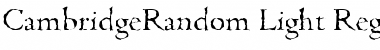 Download CambridgeRandom-Light Font Download CambridgeRandom-Light Font