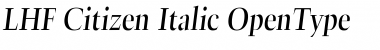Download LHF Citizen Font Download LHF Citizen Font