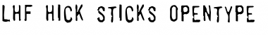 Download LHF Hick Sticks Font Download LHF Hick Sticks Font