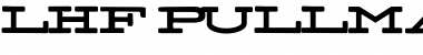Download LHF Pullman Train Font Download LHF Pullman Train Font