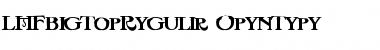 Download LHF Big Top Regular Font Download LHF Big Top Regular Font