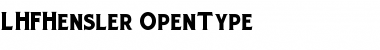 Download LHFHensler Font Download LHFHensler Font