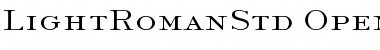 Download Light Roman Std Font Download Light Roman Std Font