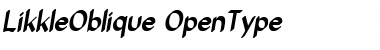 Download Likkle Oblique Font Download Likkle Oblique Font