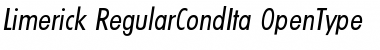 Download Limerick-RegularCondIta Font Download Limerick-RegularCondIta Font