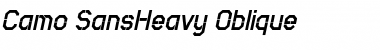 Download Camo SansHeavy Oblique Font Download Camo SansHeavy Oblique Font