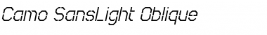 Download Camo SansLight Oblique Font Download Camo SansLight Oblique Font
