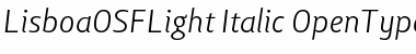 Download Lisboa OSF Light Font Download Lisboa OSF Light Font