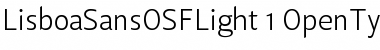 Download Lisboa Sans OSF Light Font Download Lisboa Sans OSF Light Font