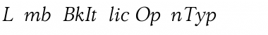 Download LombaBookItalic Font Download LombaBookItalic Font