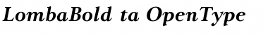 Download LombaBoldItalic Font Download LombaBoldItalic Font