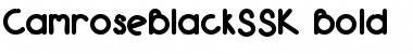 Download CamroseBlackSSK Font Download CamroseBlackSSK Font