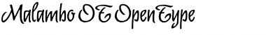 Download Malambo OT Font Download Malambo OT Font