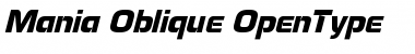 Download Mania-Oblique Font Download Mania-Oblique Font