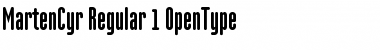 Download MartenCyr-Regular Font Download MartenCyr-Regular Font