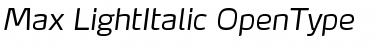 Download Max-LightItalic Font Download Max-LightItalic Font