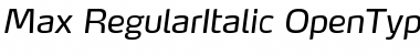 Download Max-RegularItalic Font Download Max-RegularItalic Font