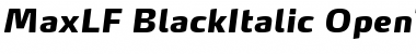 Download MaxLF-BlackItalic Font Download MaxLF-BlackItalic Font